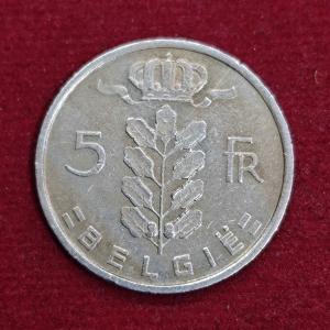Belgium 5 Francs 1970 Coin