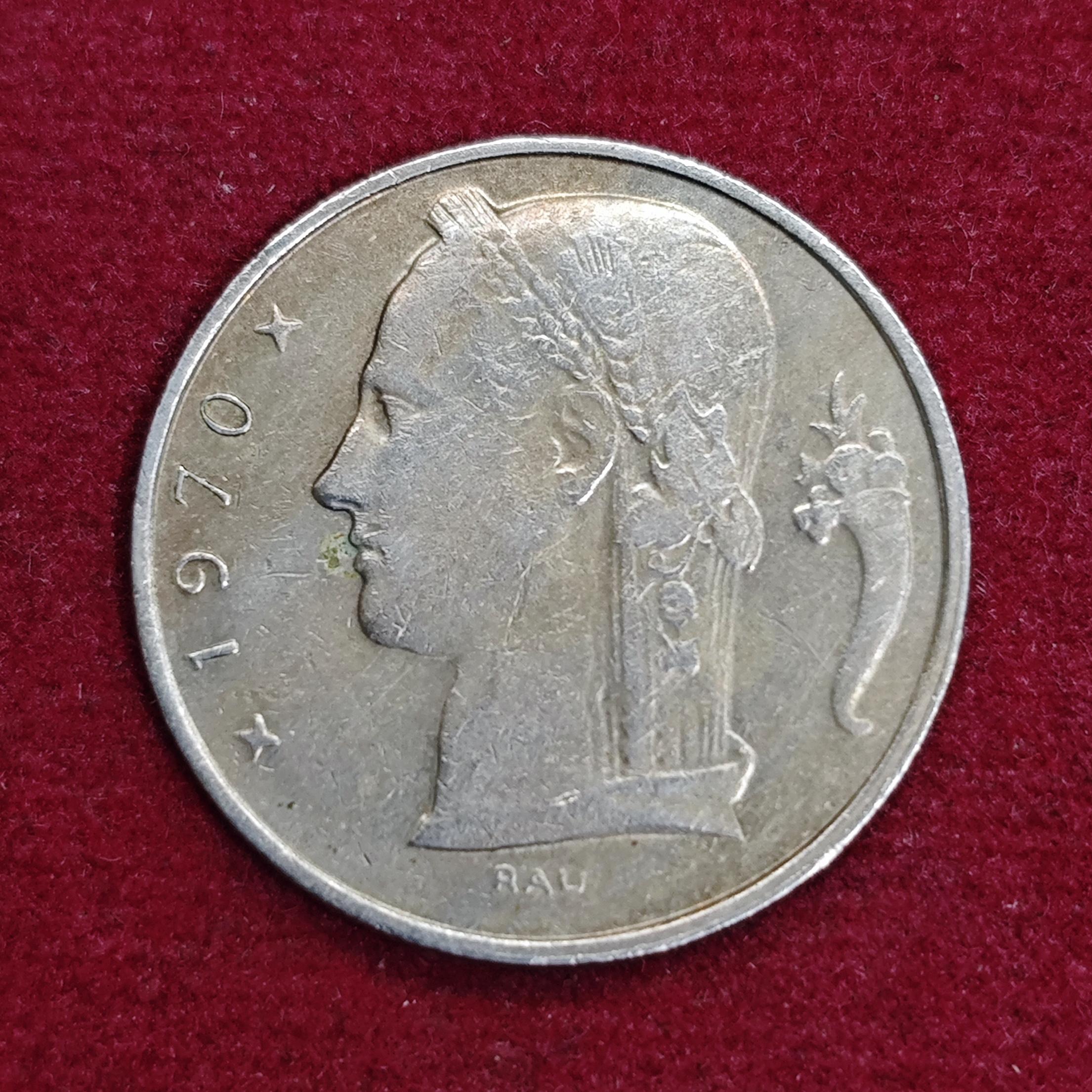 Belgium 5 Francs 1970 Coin