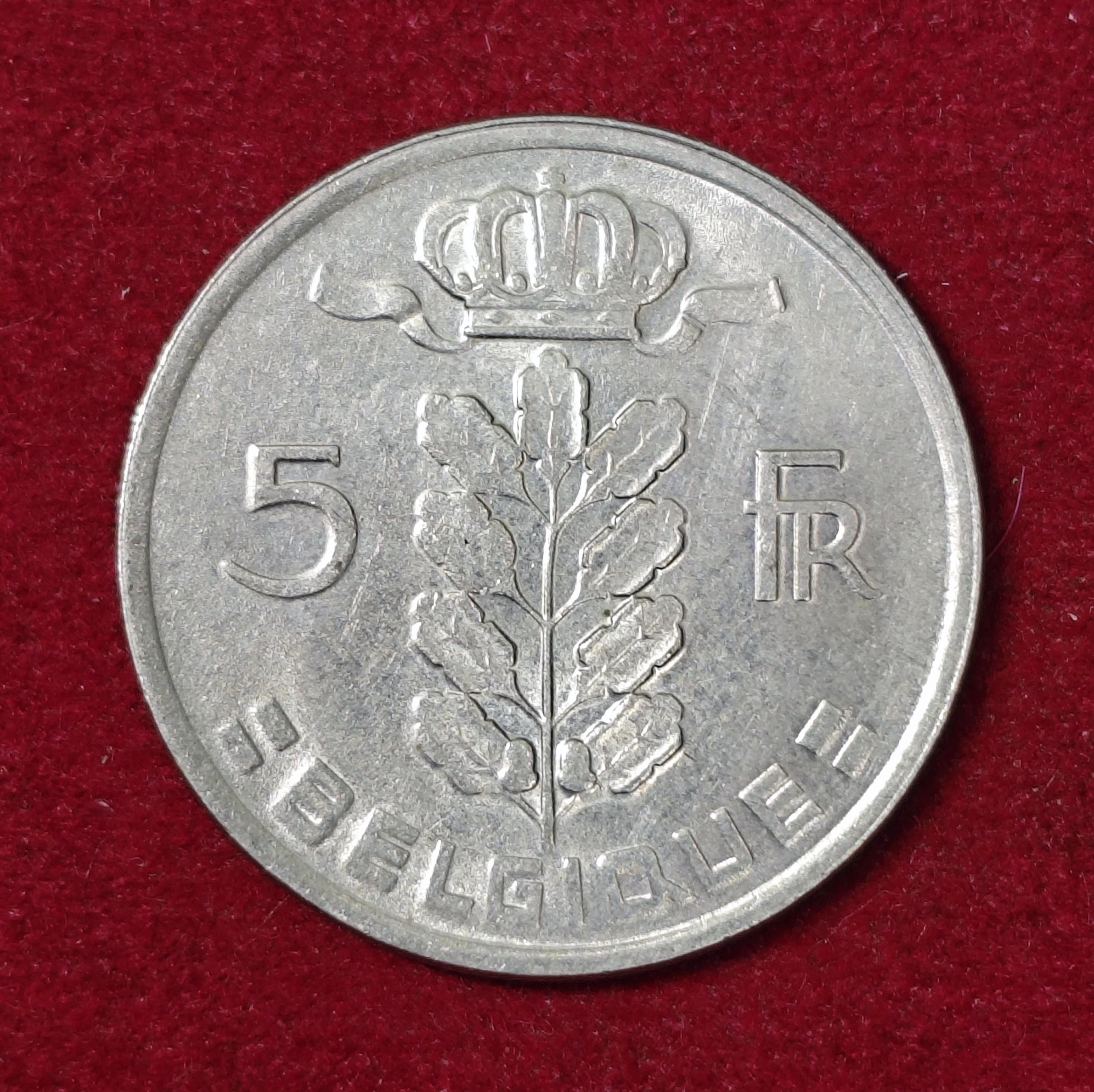 Belgium 5 Francs 1979 Coin