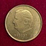 Belgium 5 Francs Albert II Dutch text 1998 Coin