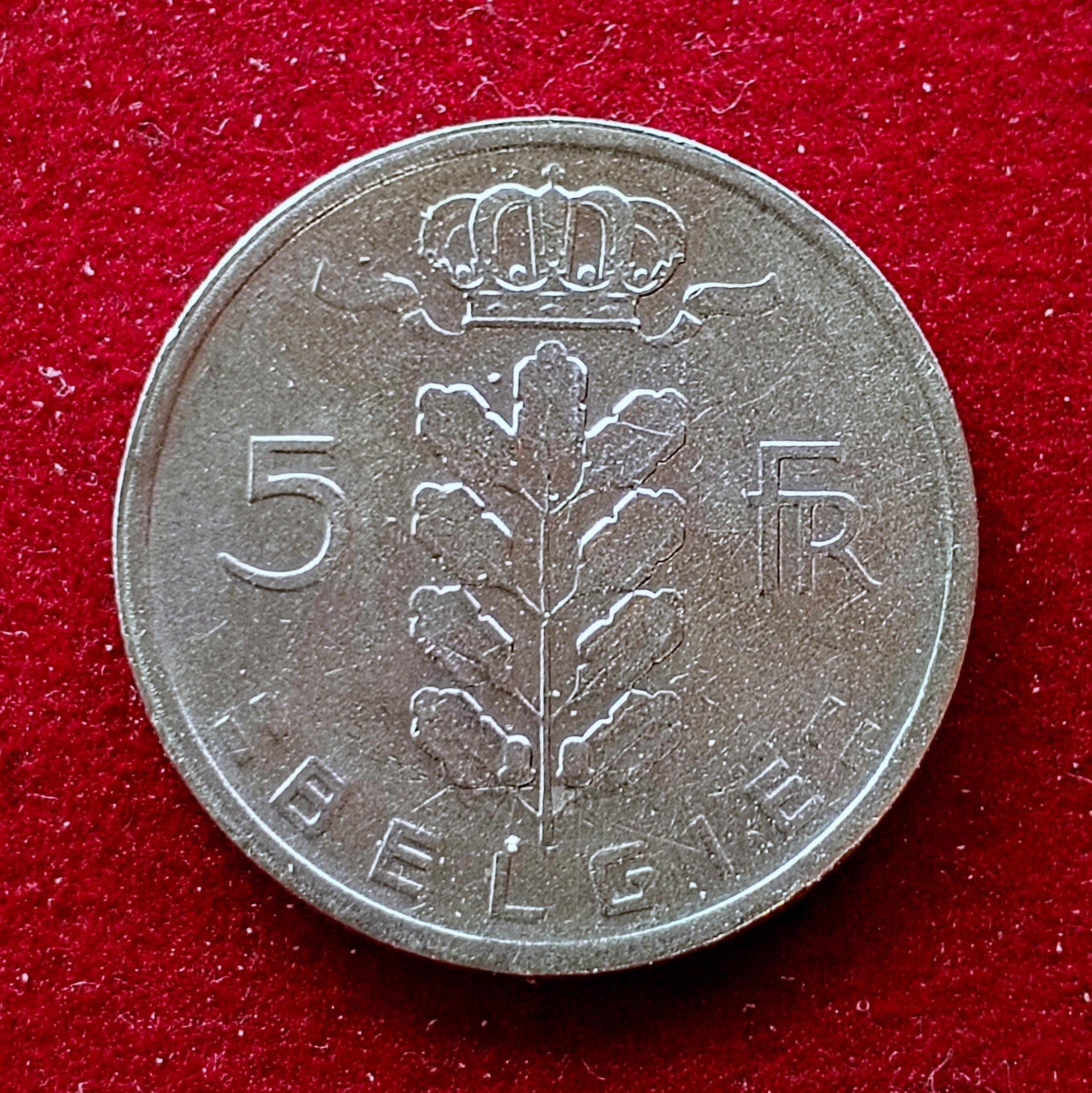 Belgium 5 Francs 1960 Coin