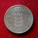 Belgium 5 Francs 1963 Coin