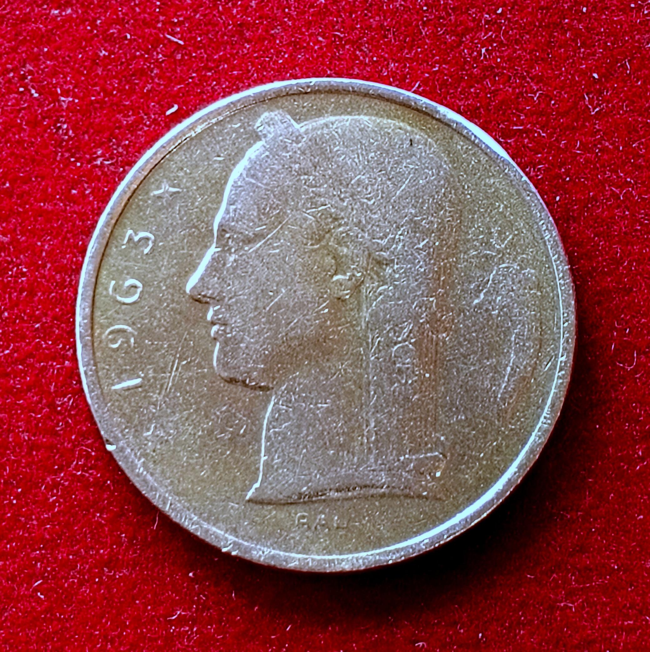 Belgium 5 Francs 1963 Coin