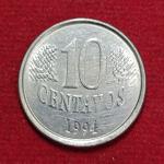 Brazil 10 Centavos 1994 Coin