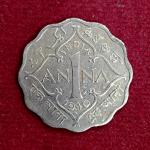 British India 1 Anna George VI 1940 Coin