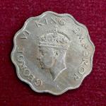 British India 1 Anna George VI 1947 Coin