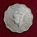British India 1 Anna George VI 1947 Coin