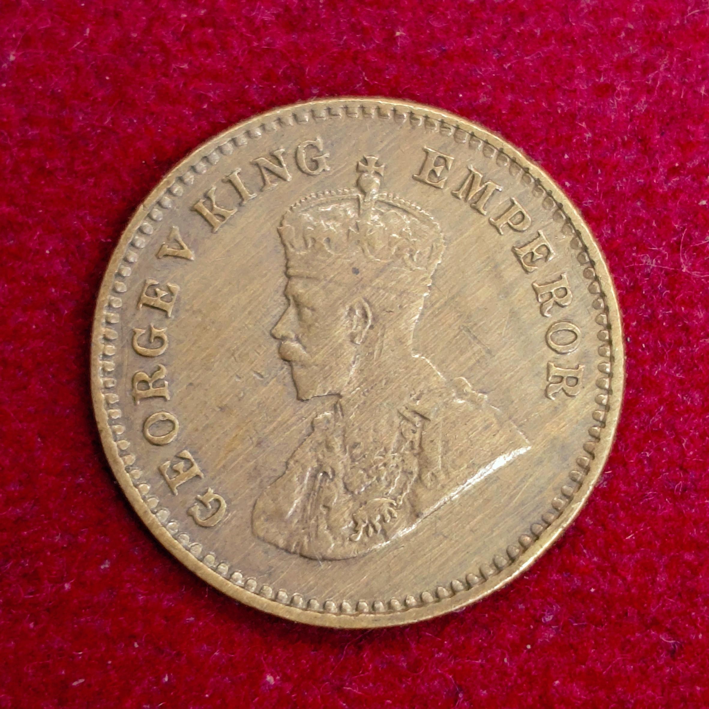 British India 1/12 Anna George V 1935 Coin