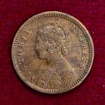 British India 1/12 Anna Victoria 1901 Coin
