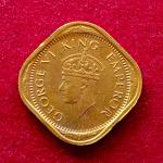 British India 1/2 Anna George VI 1943 Coin
