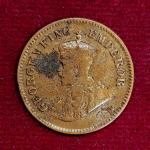 British India 1/2 Pice George V 1917 Coin