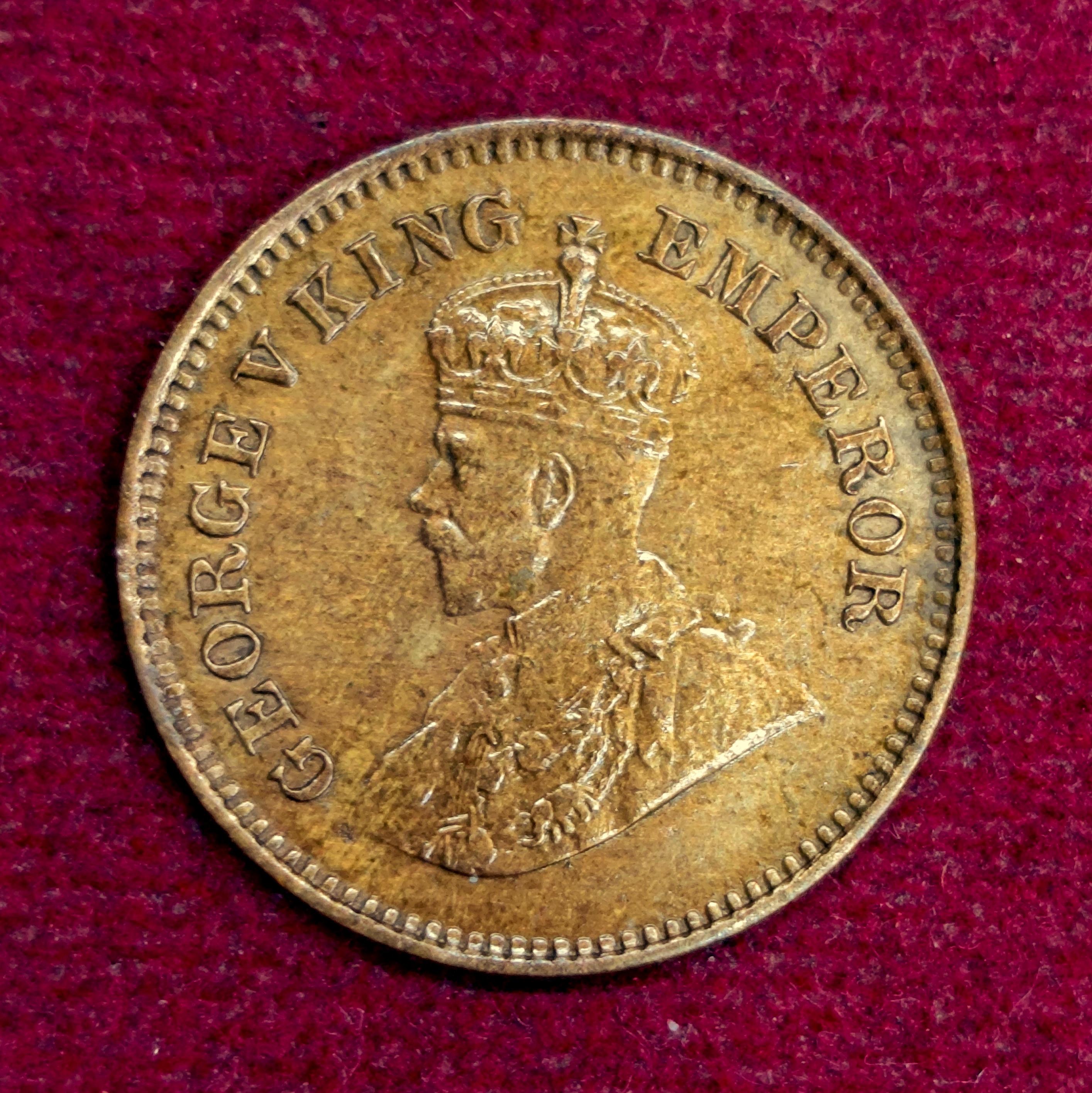 British India 1/2 Pice - George V 1936 Coin