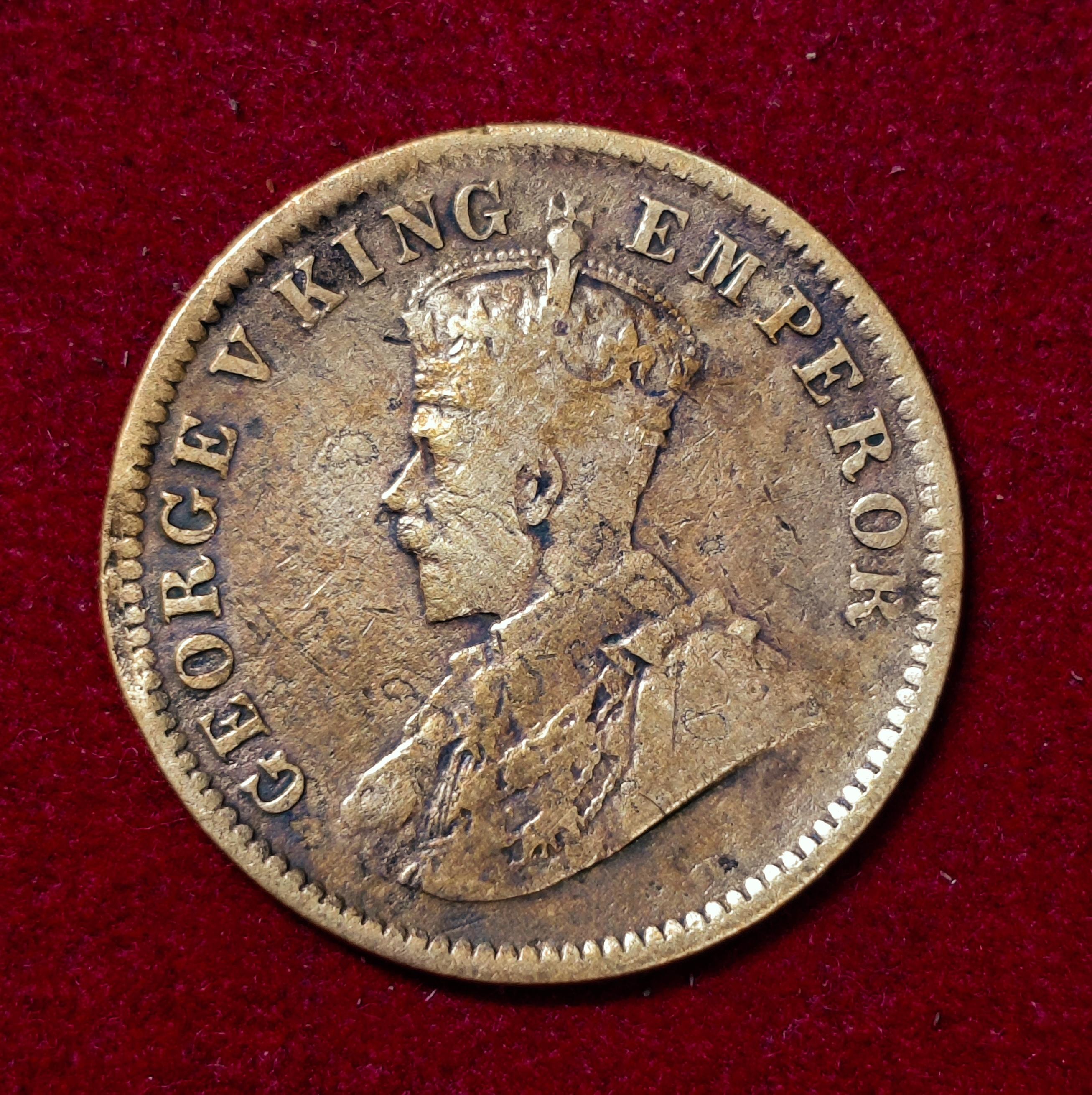 British India 1/4 Anna - George V 1911 Coin
