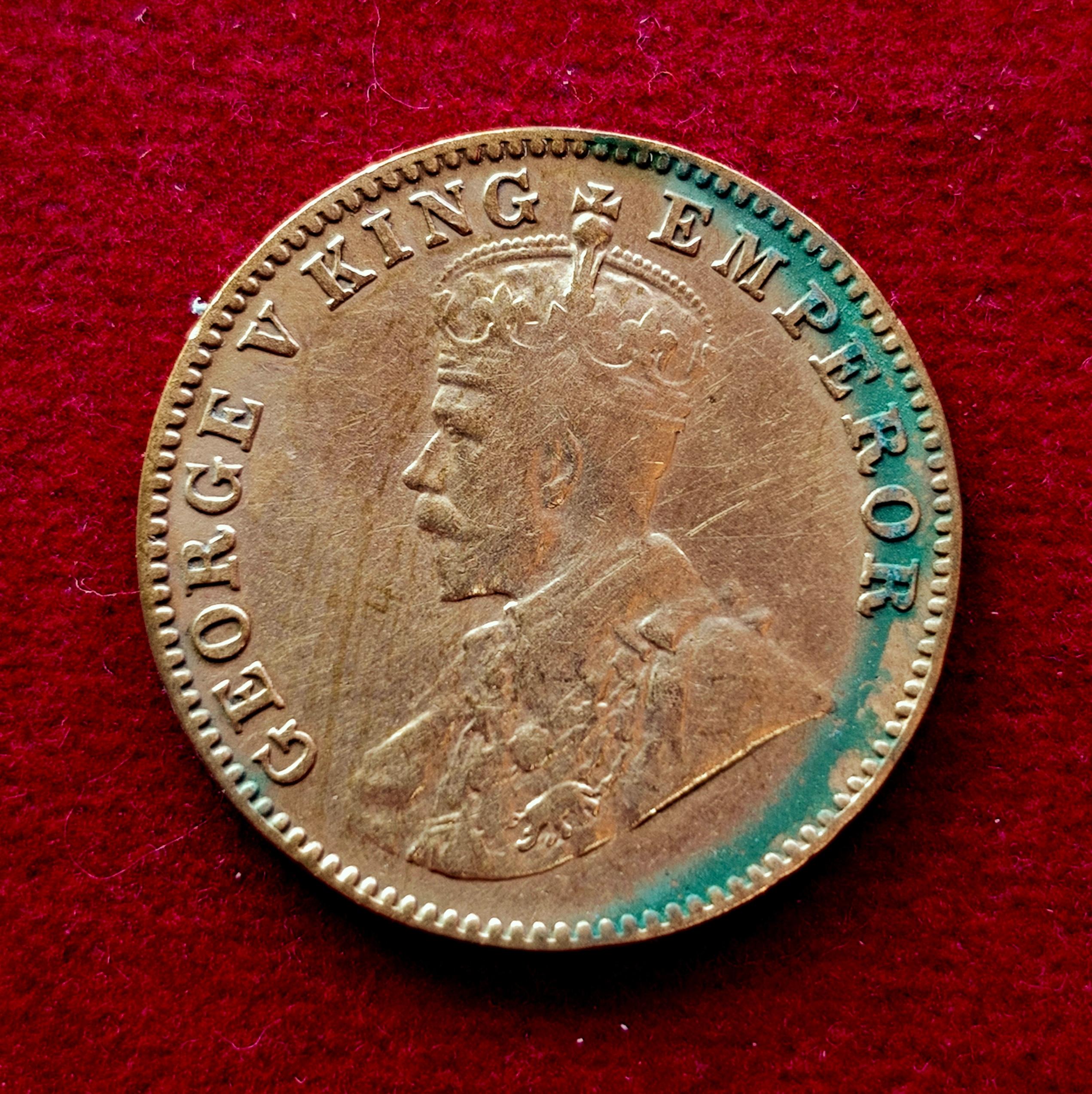 British India 1/4 Anna George V 1936 Coin