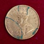 British India 1/4 Anna George V 1936 Coin