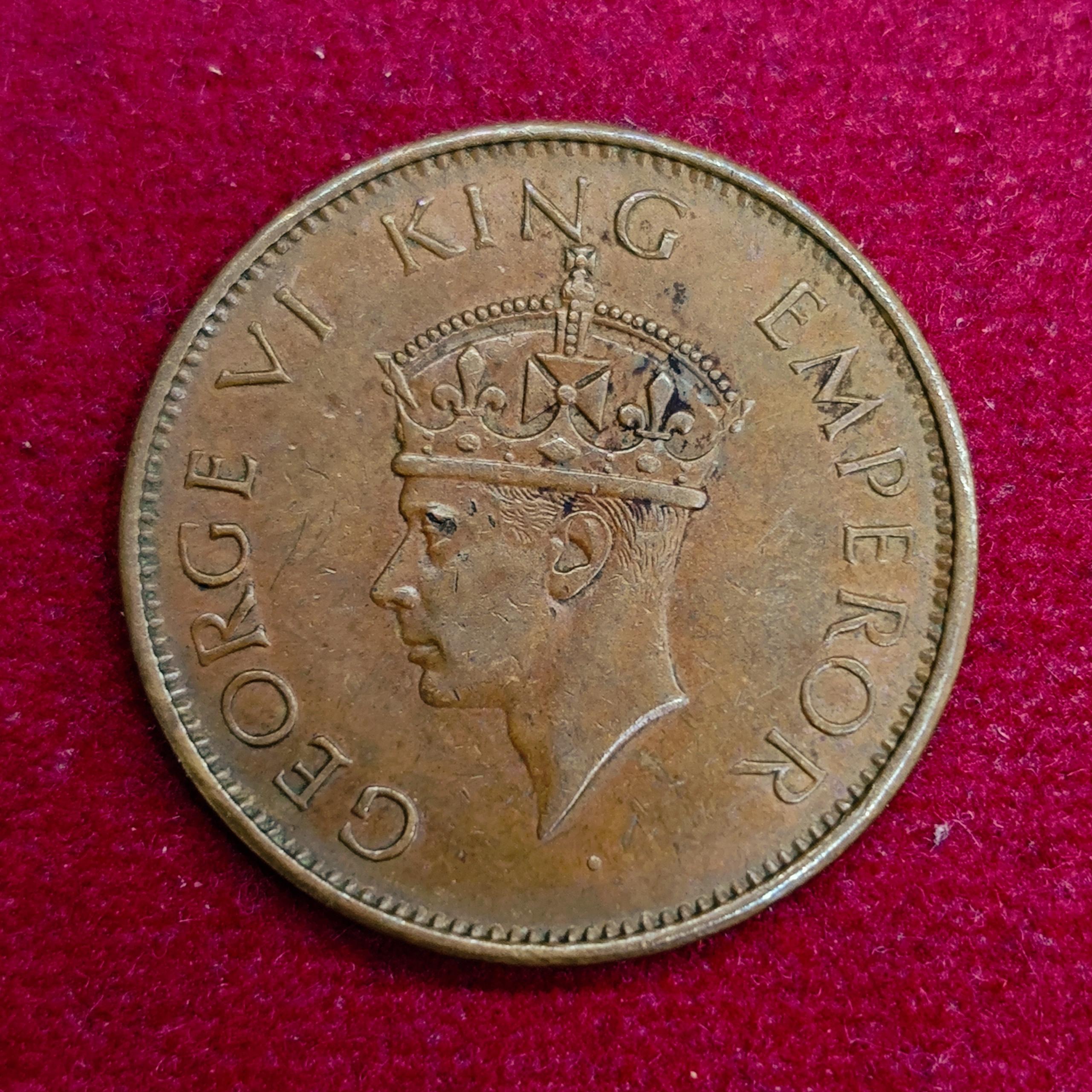 British India 1/4 Anna George VI 1940 Coin