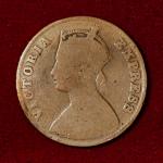 British India 1/4 Anna Victoria Empress 1897 Coin