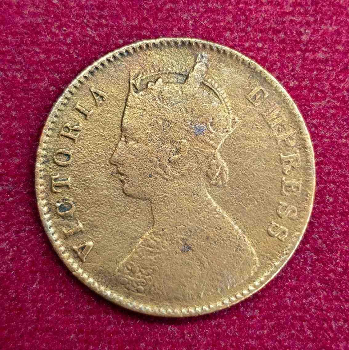 British India 1/4 Anna - Victoria "VICTORIA EMPRESS" 1901 Coin