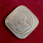 British India 2 Annas - George V 1918 Coin