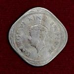 British India 2 Annas - George VI 1947 Coin