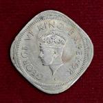 British India 2 Annas - George VI 1947 Coin