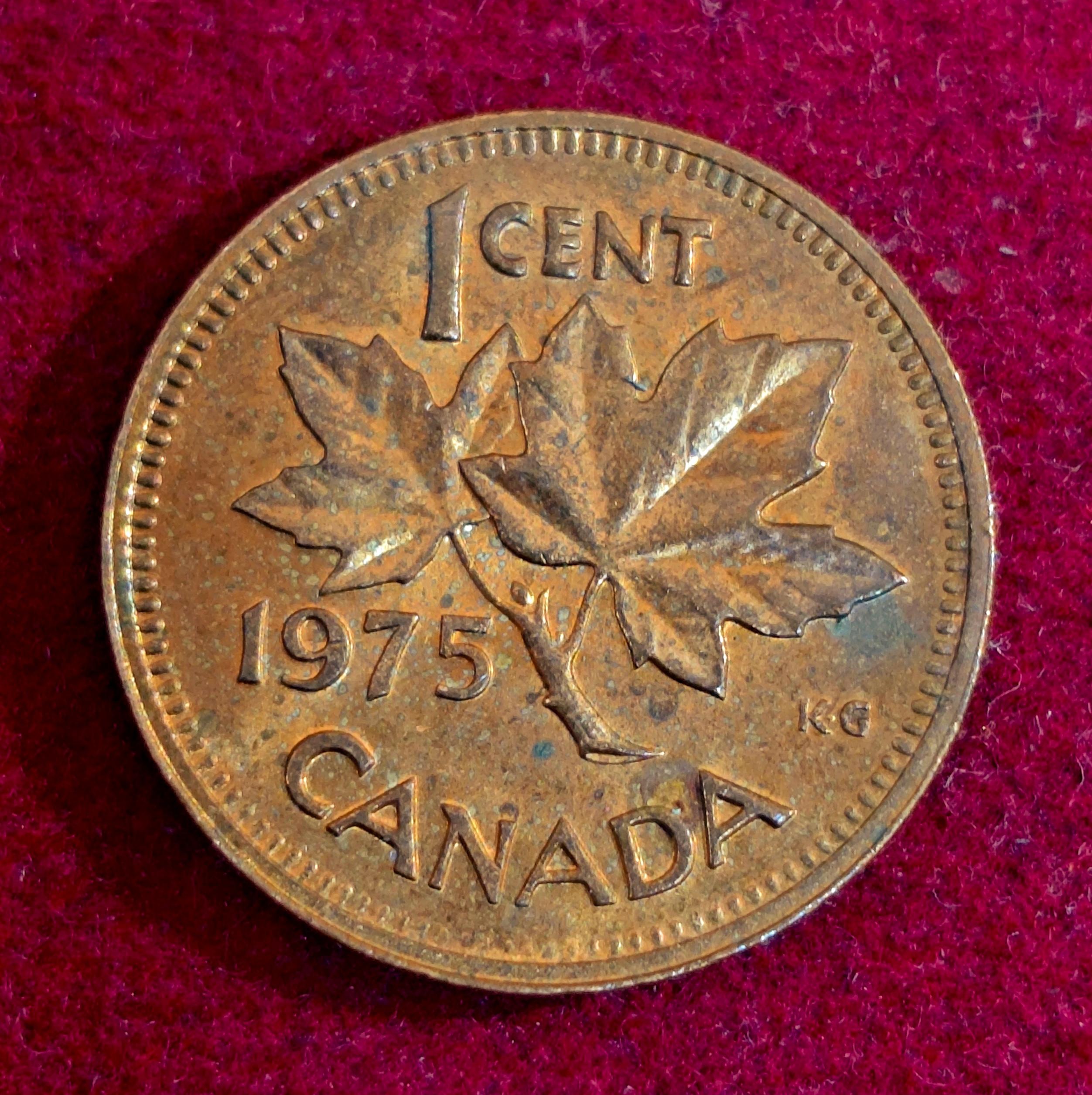 Canada 1 Cent - Elizabeth II 1975 Coin