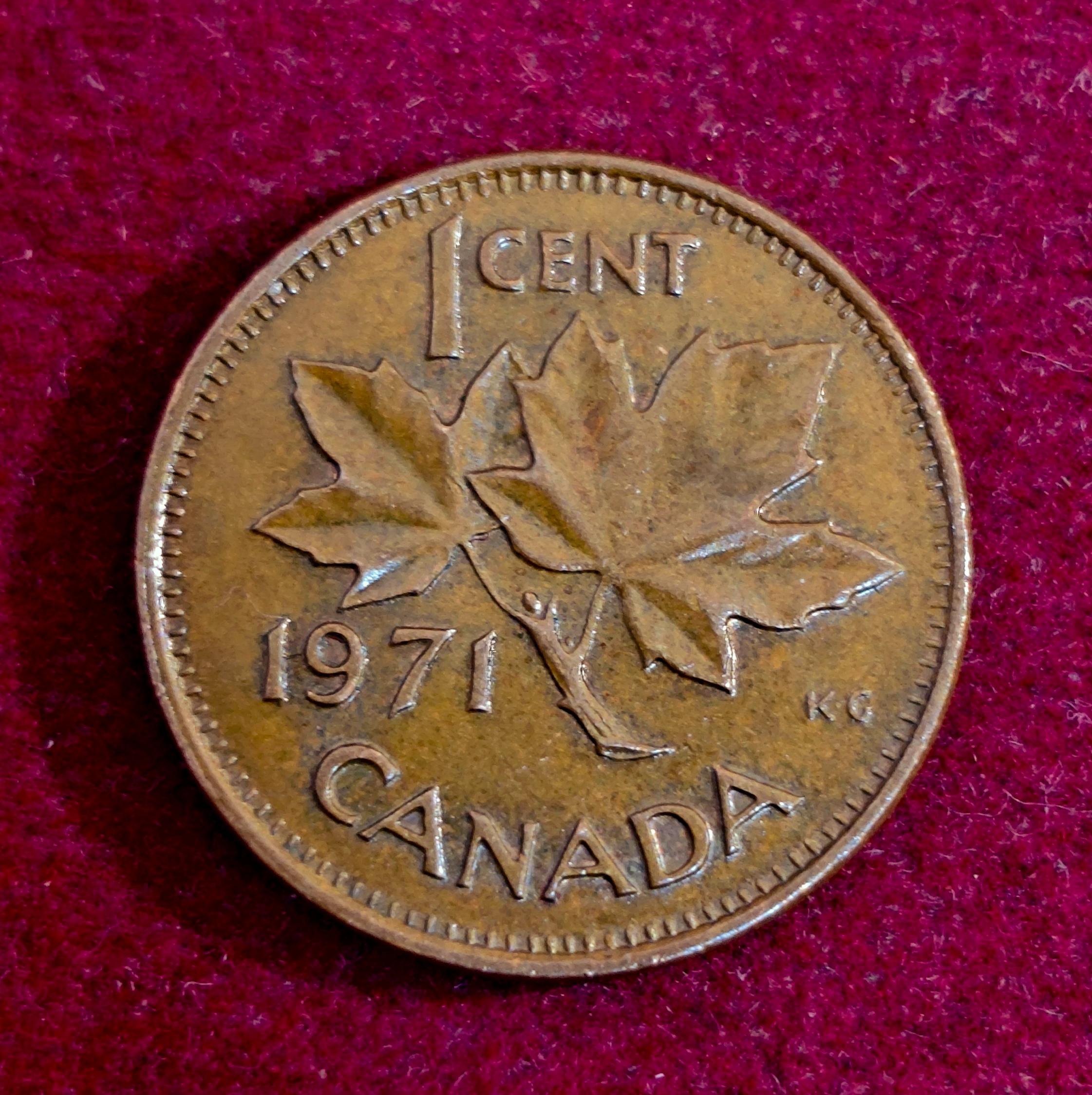 Canada 1 Cent - Elizabeth II 1971 Coin