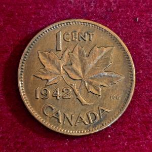 Canada 1 Cent - George VI 1942 Coin