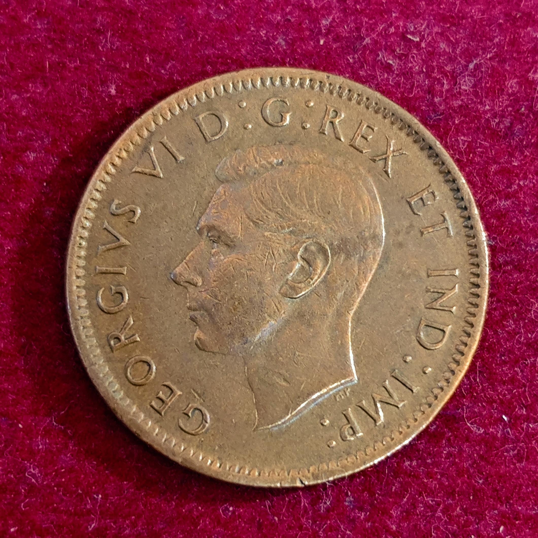 Canada 1 Cent - George VI 1942 Coin