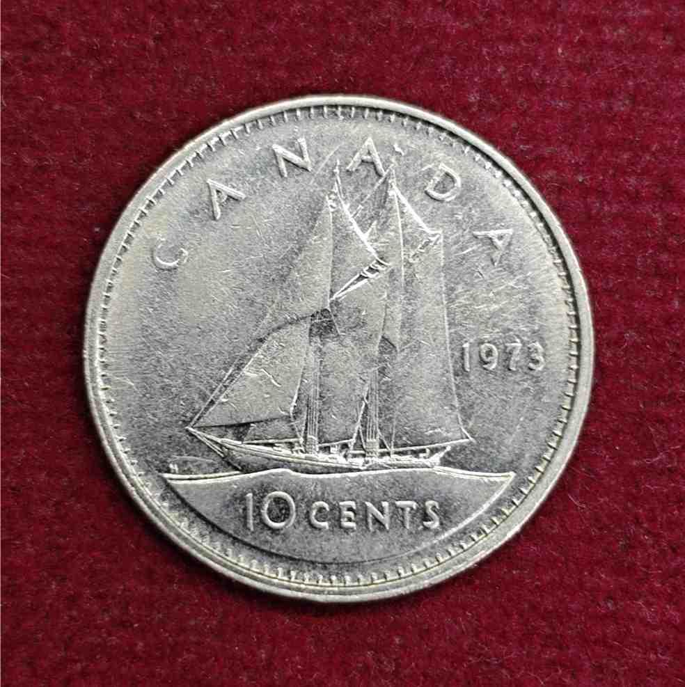 Canada 10 Cents - Elizabeth II 1973 Coin