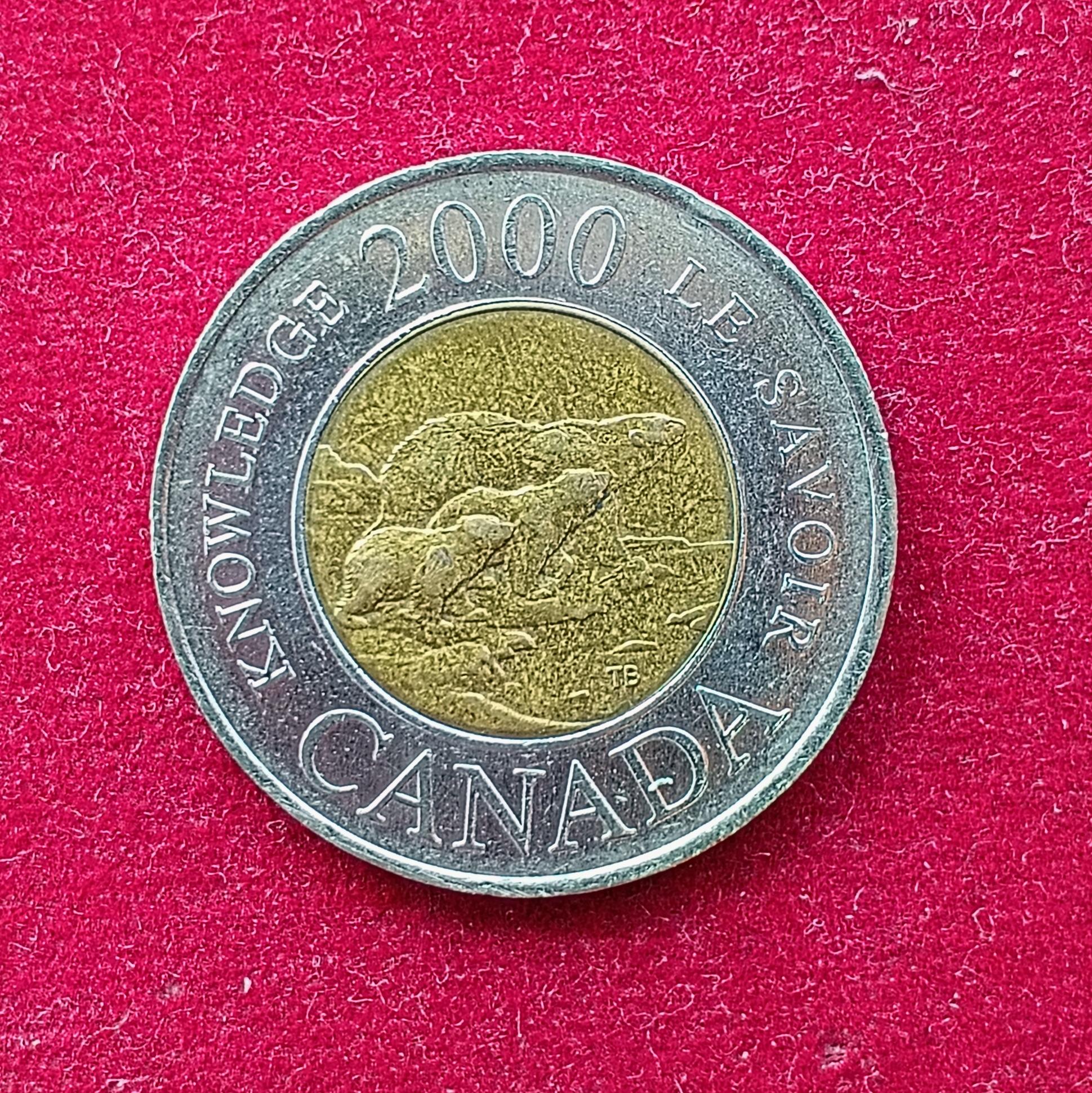 Canada 2 Dollars - Elizabeth II Knowledge 2000 Coin