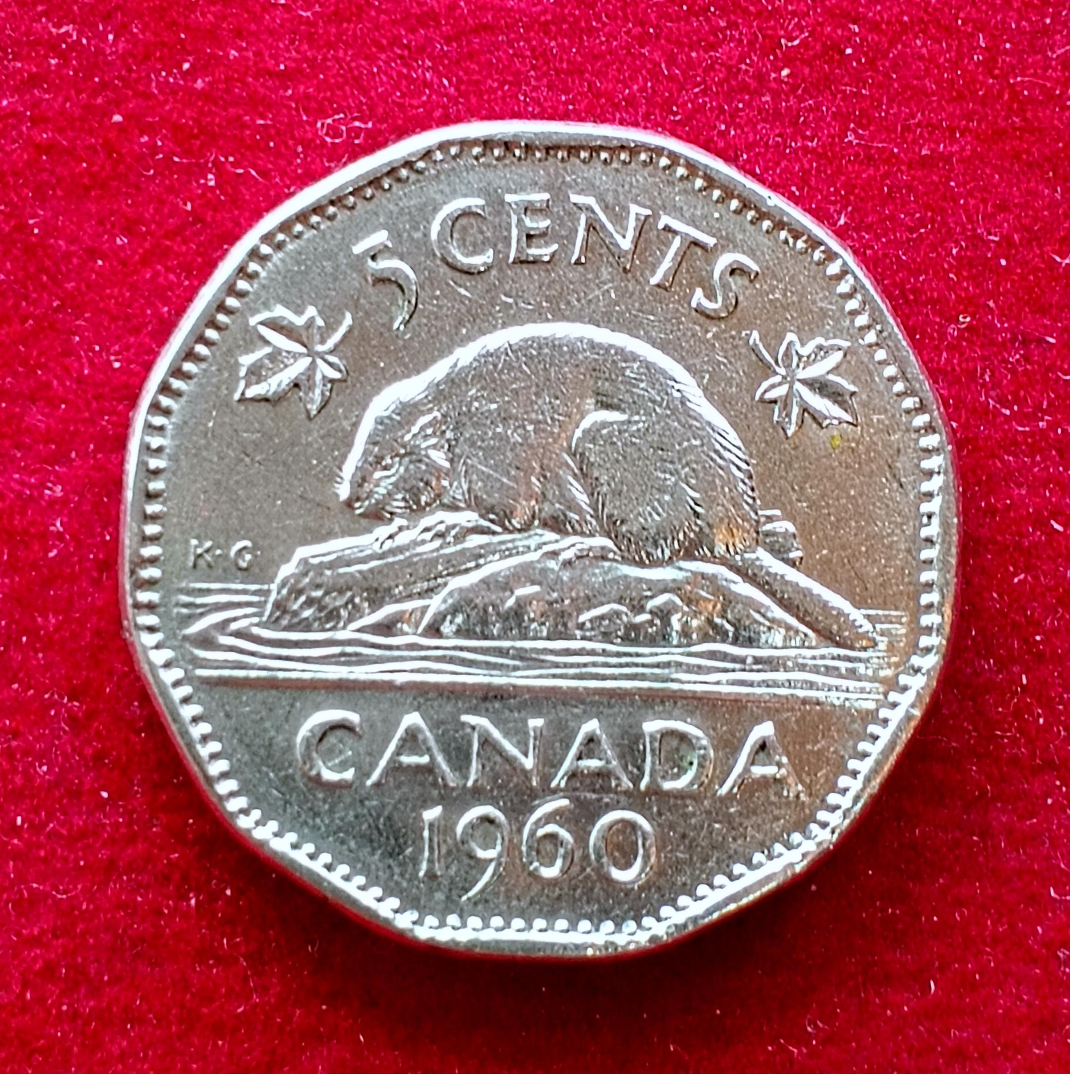 Canada 5 Cents - Elizabeth II 1960 Coin
