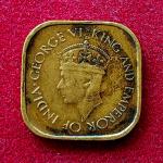 Ceylon 5 Cents – George VI 1944 Coin