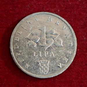 Croatia 1 Lipa Croatian text 1993 Coin