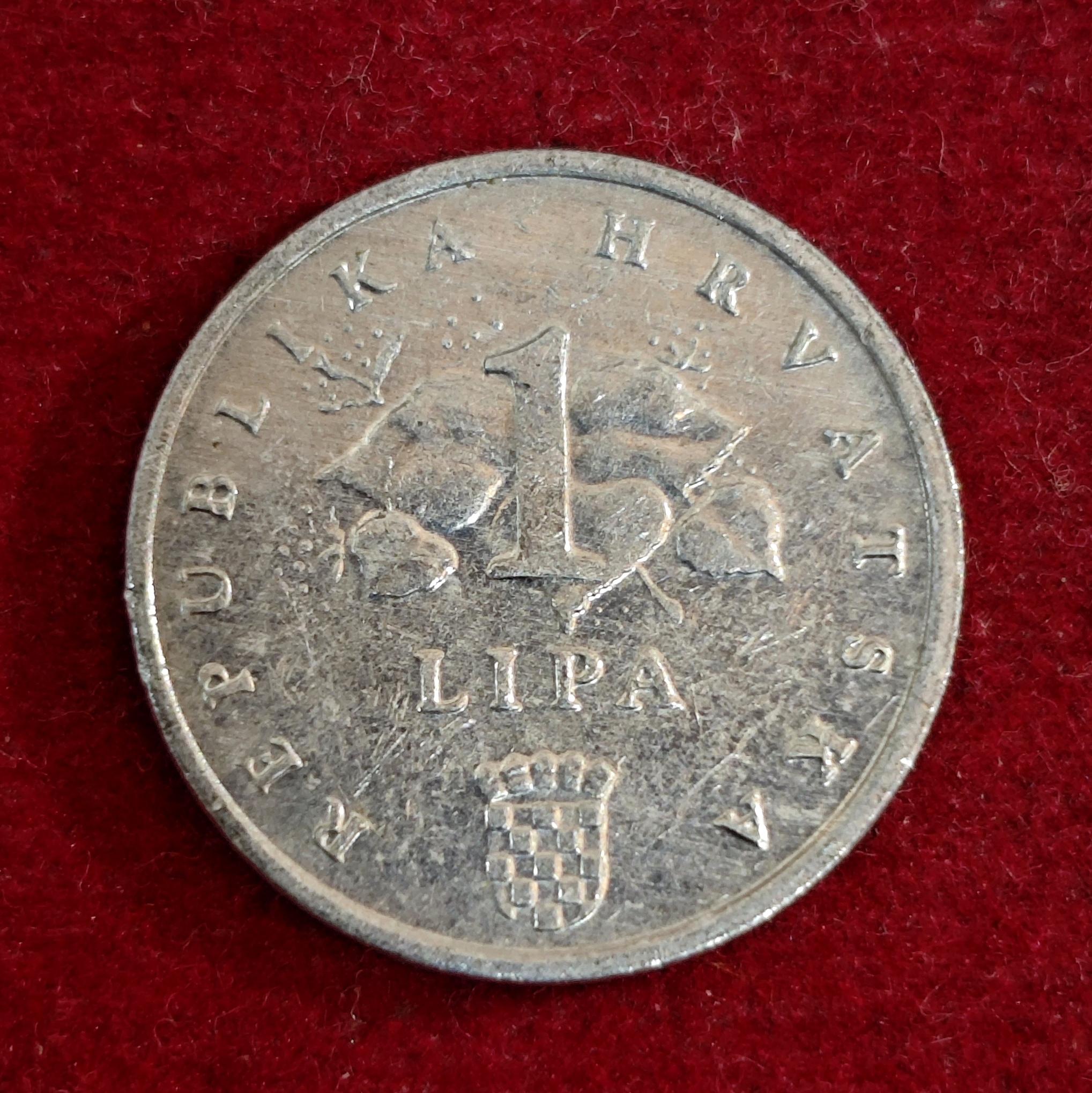 Croatia 1 Lipa Croatian text 1993 Coin