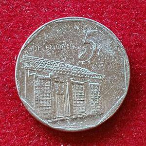 Cuba 5 Centavos 2000 Coin