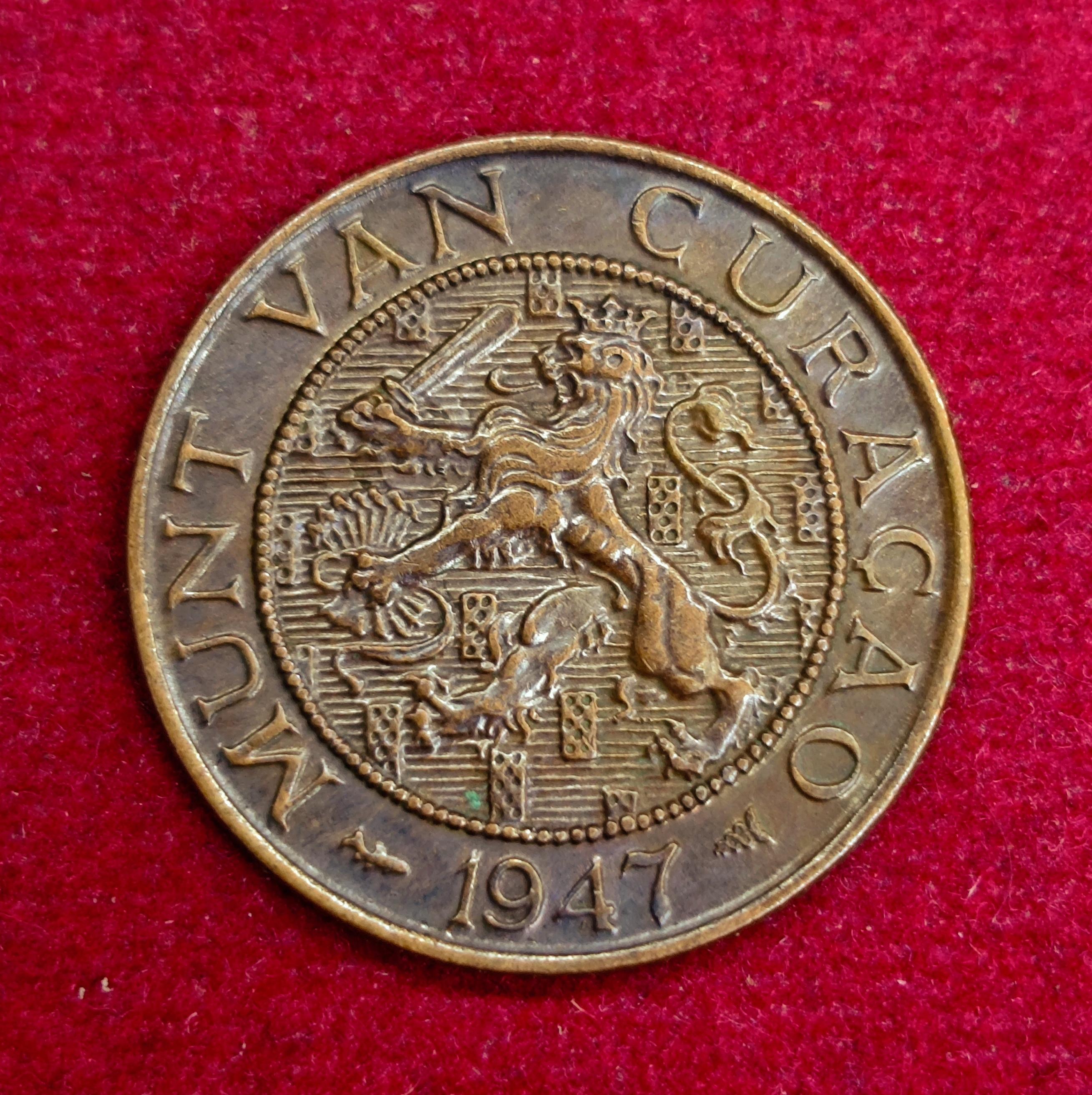 Curacao (Netherlands Antilles) 2½ Cents 1947 Coin