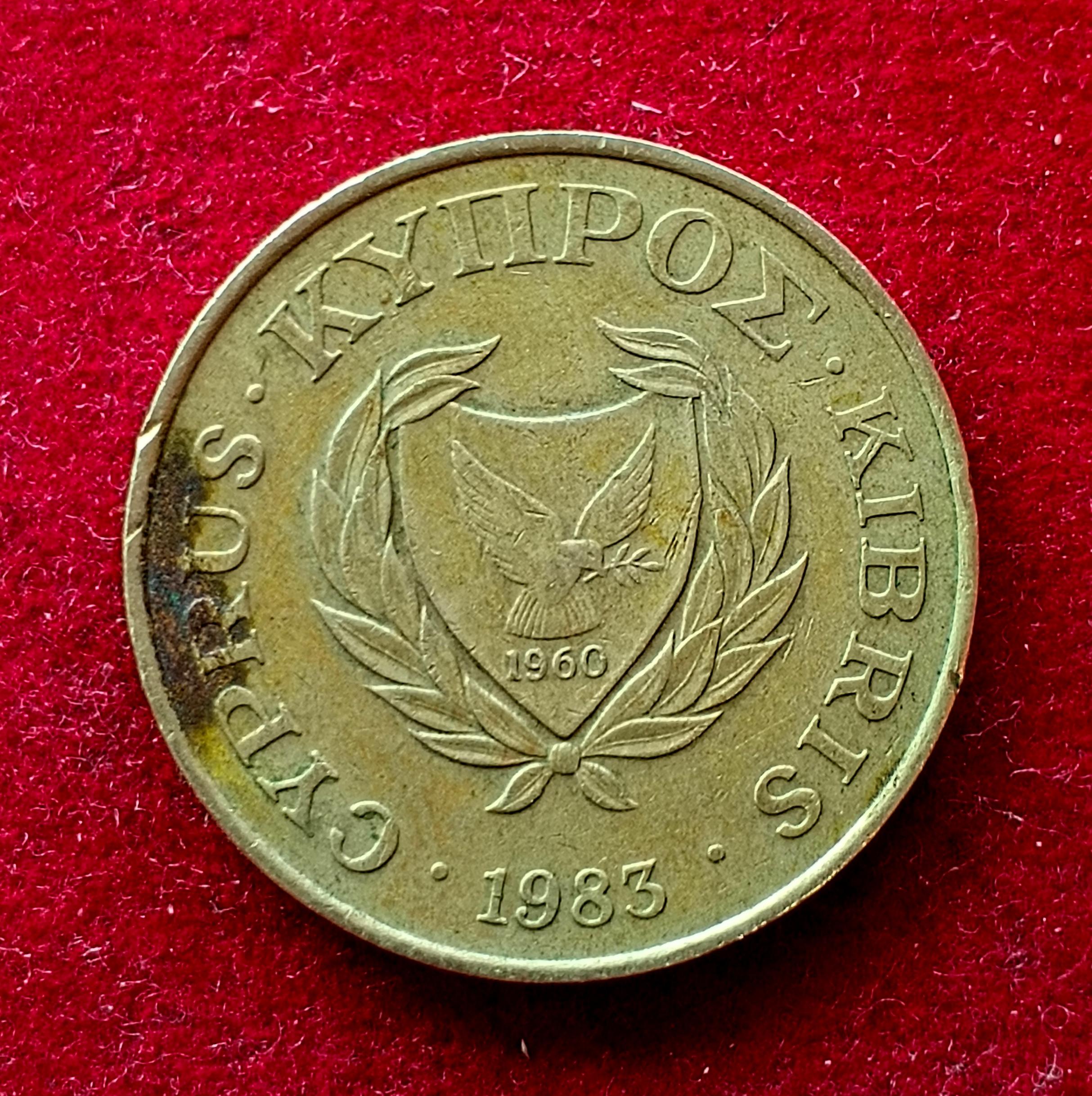 Cyprus 5 Cents 1983 Coin