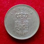 Denmark 1 Krone - Frederik IX 1963 Coin