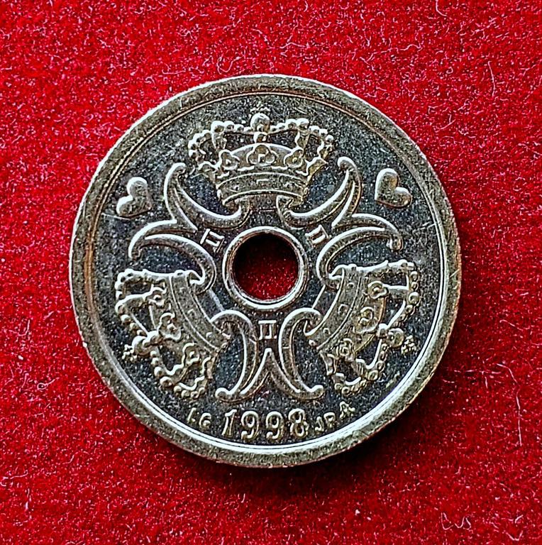 Denmark 1 Krone Margrethe II 1998 Coin