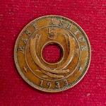 East Africa 5 Cents George VI 1933 Coin