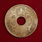 East Africa 5 Cents George VI 1943 Coin