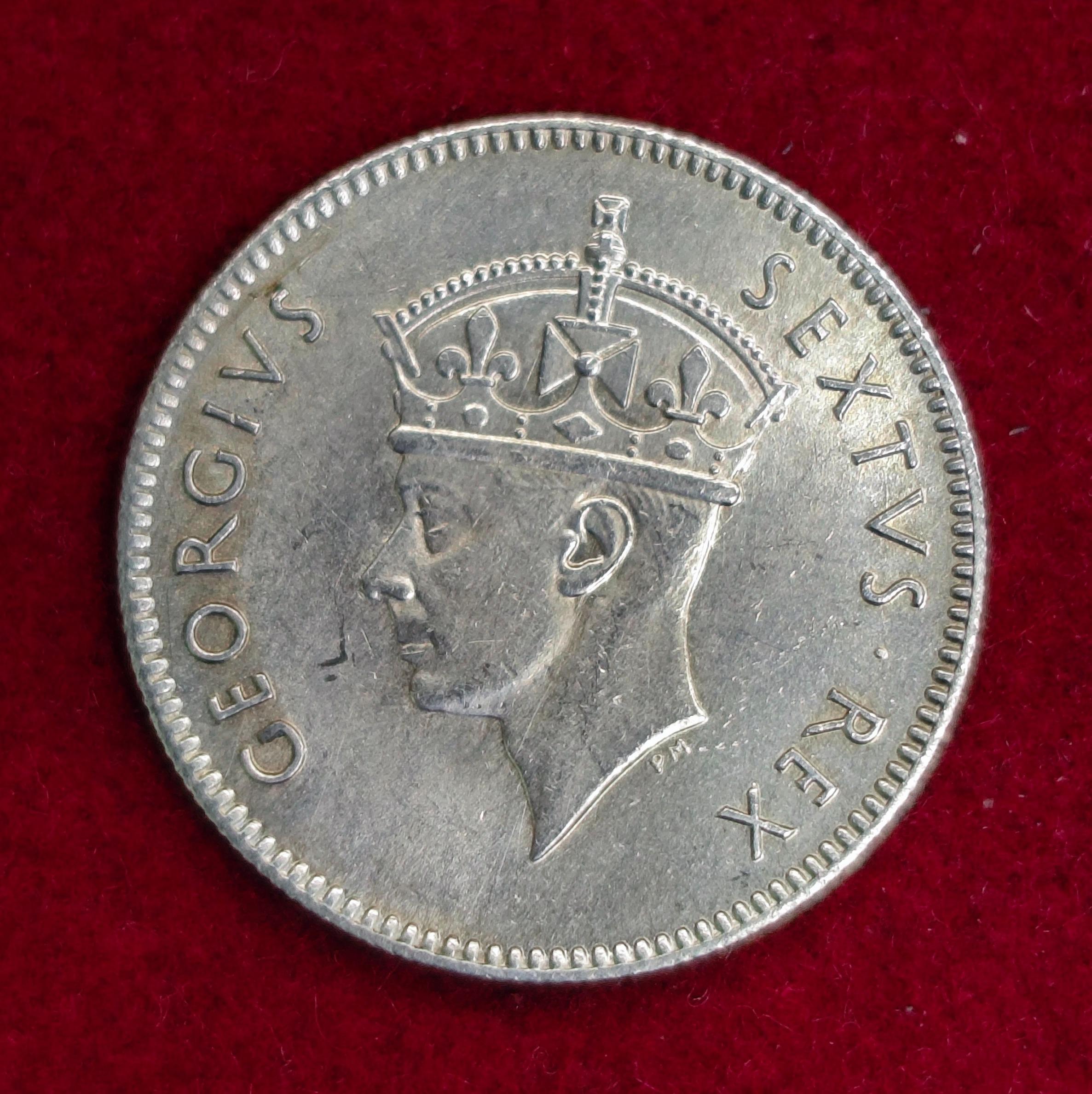 East Africa 50 Cents Elizabeth II 1949 Coin