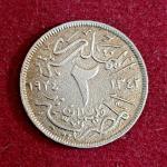 Egypt 2 Milliemes - Farouk Coin