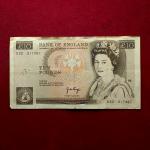 England 10 Pounds Queen Elizabeth II Florence Nightingale Banknote