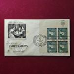 FDC :- 1958 honoring the United Nations Economic and Social Council and Social Workers in Guatemala.United Nations Day (4V Stamps)