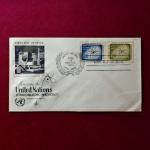 FDC :-1958 United Nations honoring the International Atomic Energy Agency Atoms For Peace With 2 Stamps