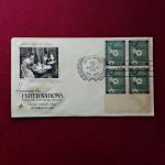 FDC :- 1958 United Nations honoring the United Nations Economic and Social Council (4v Stamps)