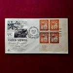 FDC :- 1959 United Nations commemorating the Economic Commission for Europe  (Rare) 4 Stamps - 8 Cents