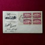FDC :- 1959 United Nations With 4v Stamps commemorating the United Nations General Assembly 1946-50 (New York)